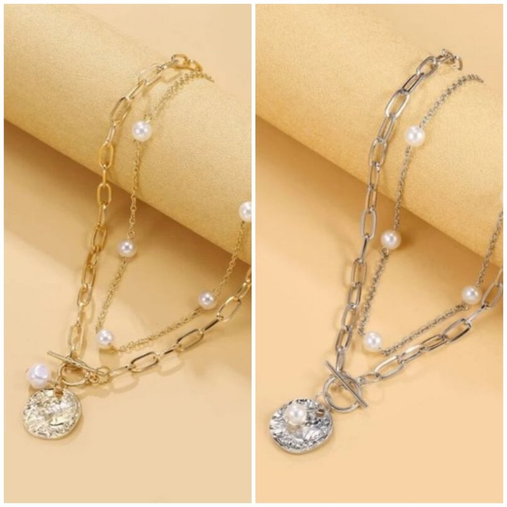 Qbe Faux Pearl Decor Necklace